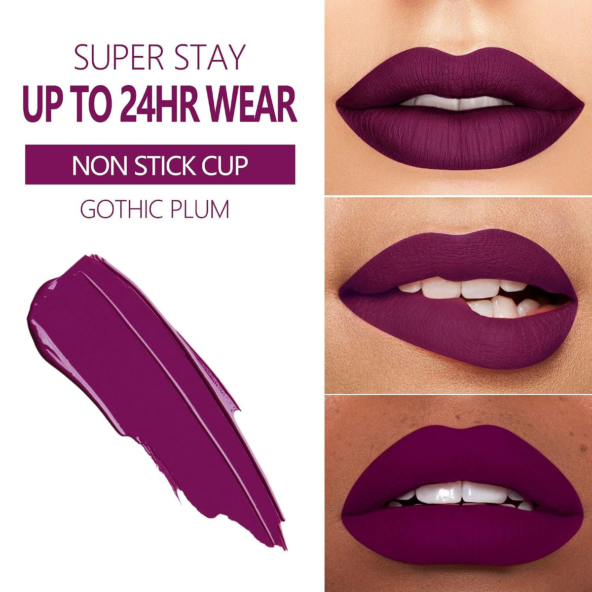 Purple Plum Matte Liquid Lipstick Trio