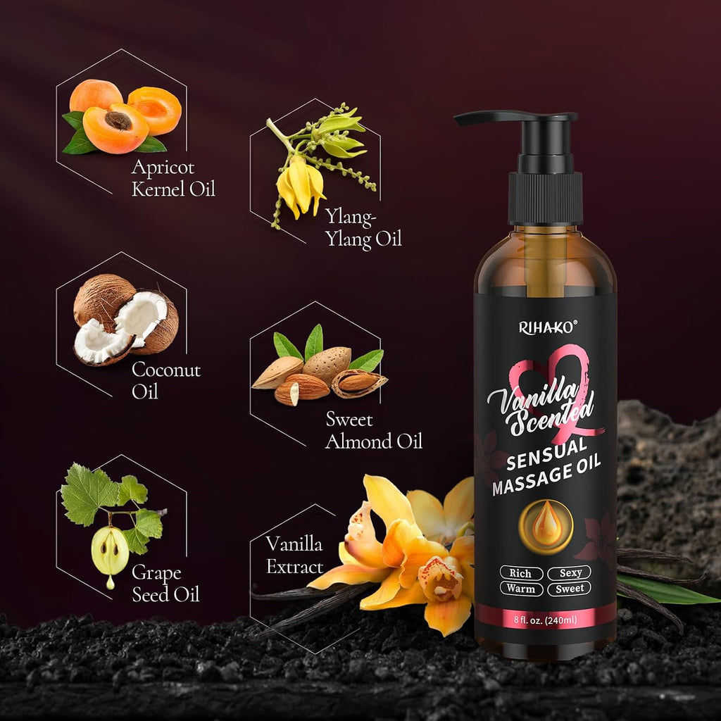 Vanilla Sensual Massage Oil for Couples