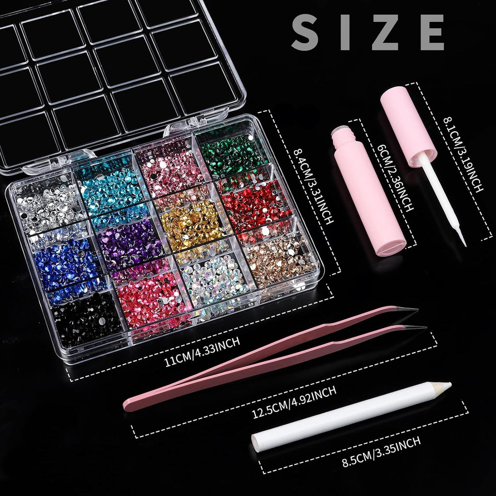Face Rhinestone Gems Kit with Glue