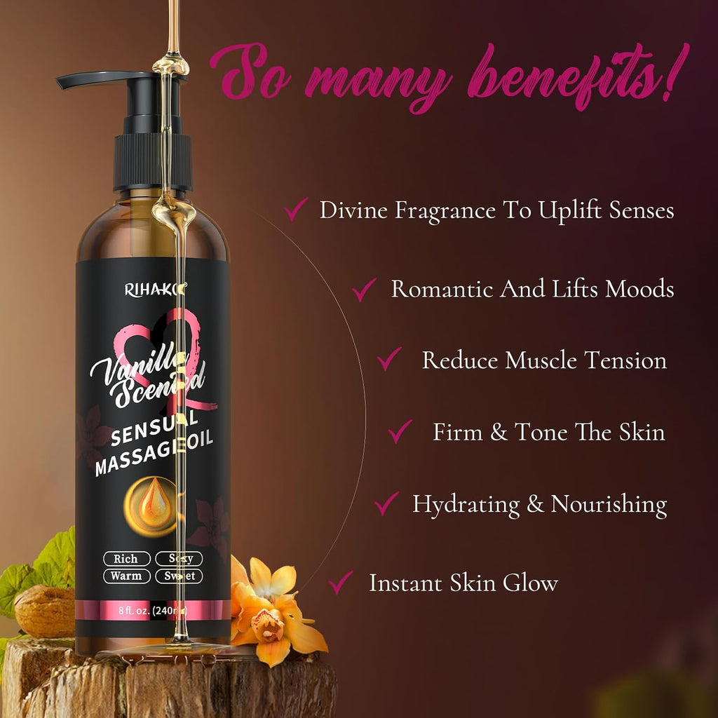 Vanilla Sensual Massage Oil for Couples