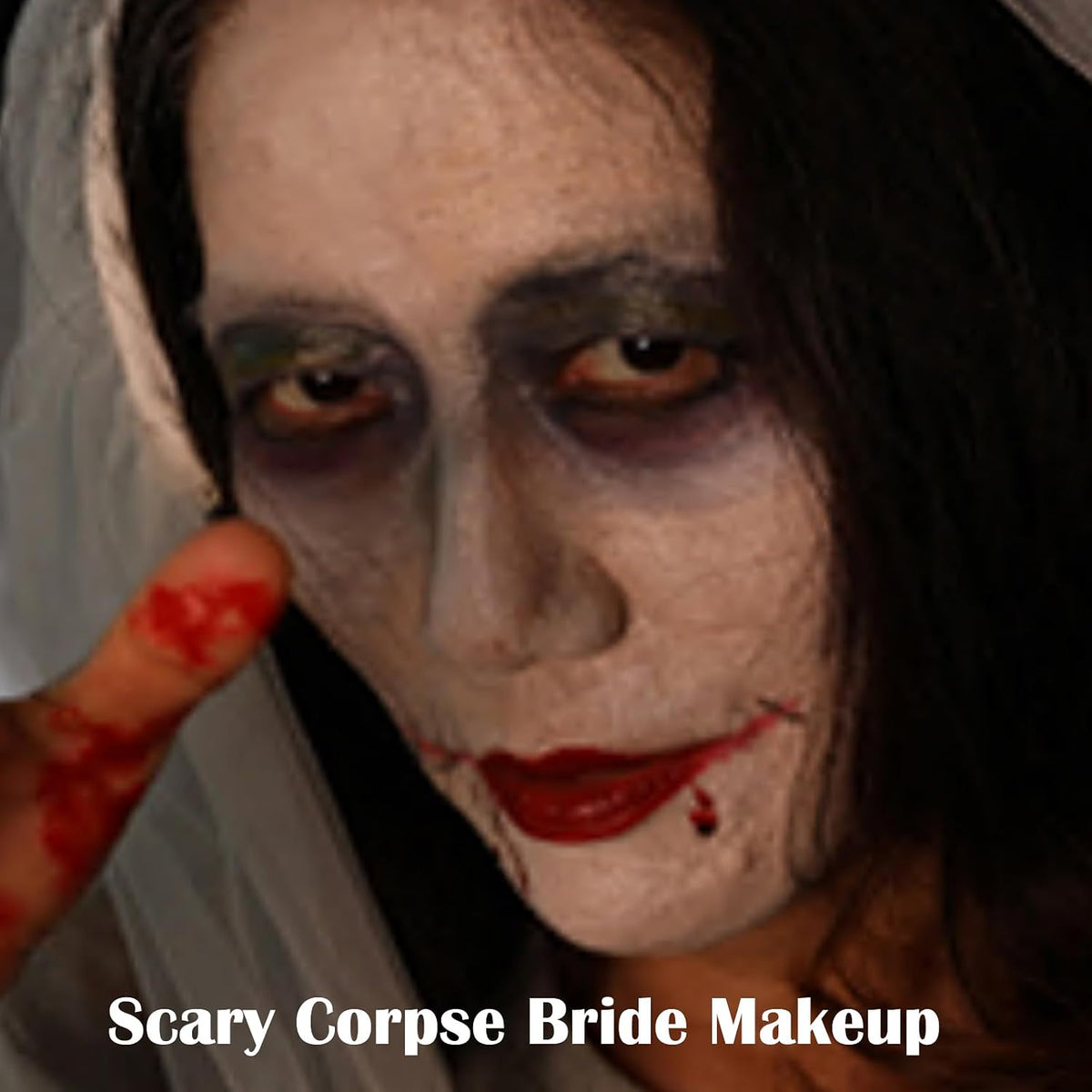 Corpse Bride Black and White Face Paint Kit