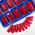 Red Coffin Press-On Nails, 100 Piece Set