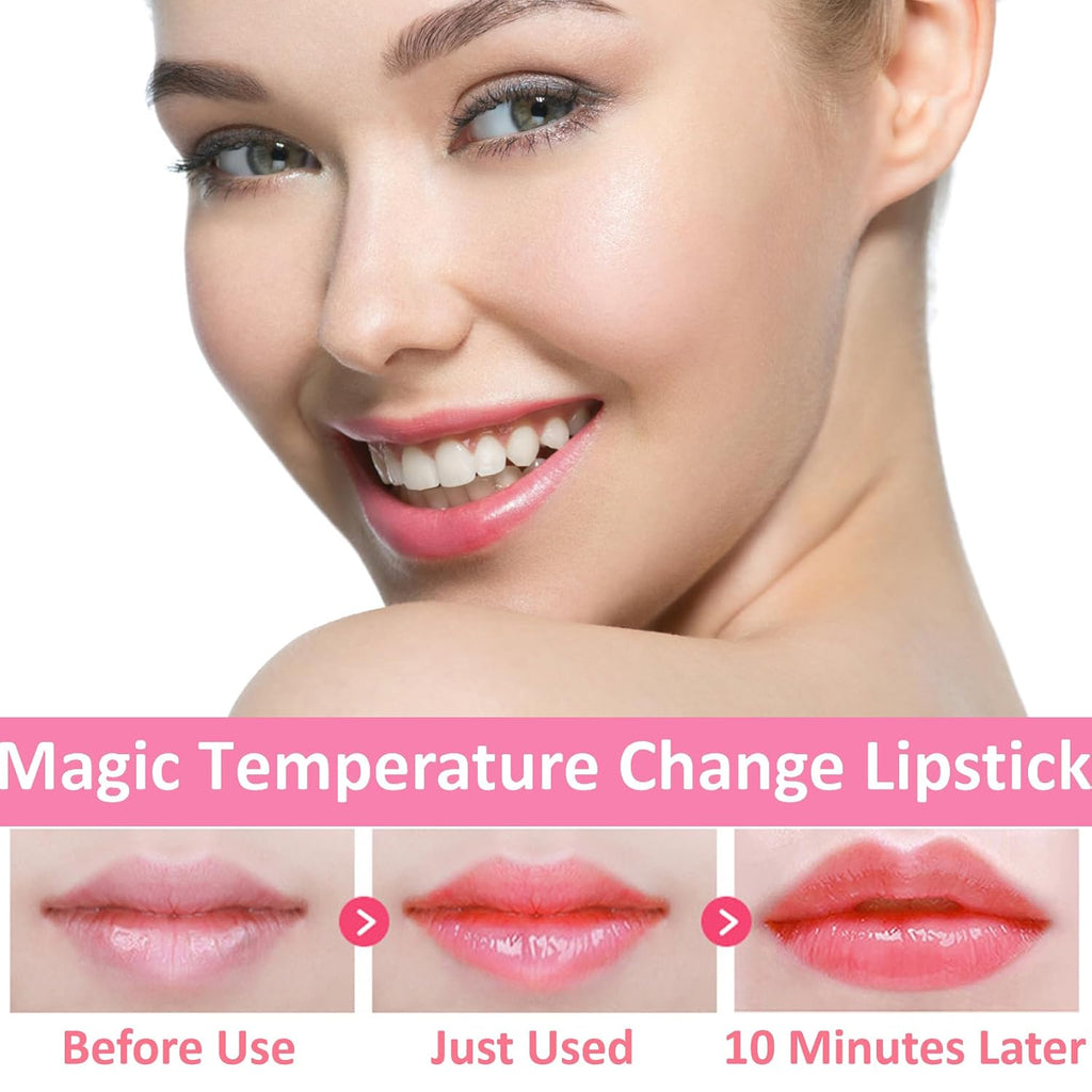 Wine Red Matte Lip Tint and Liquid Lipstick Set, 6 Colors