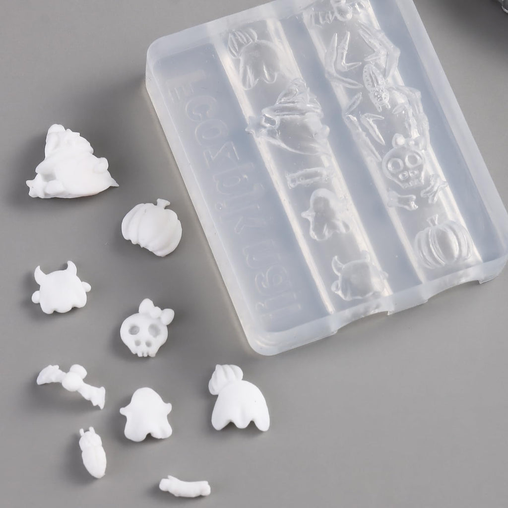 Silicone Nail Art Molds: 3D Bat and Spider