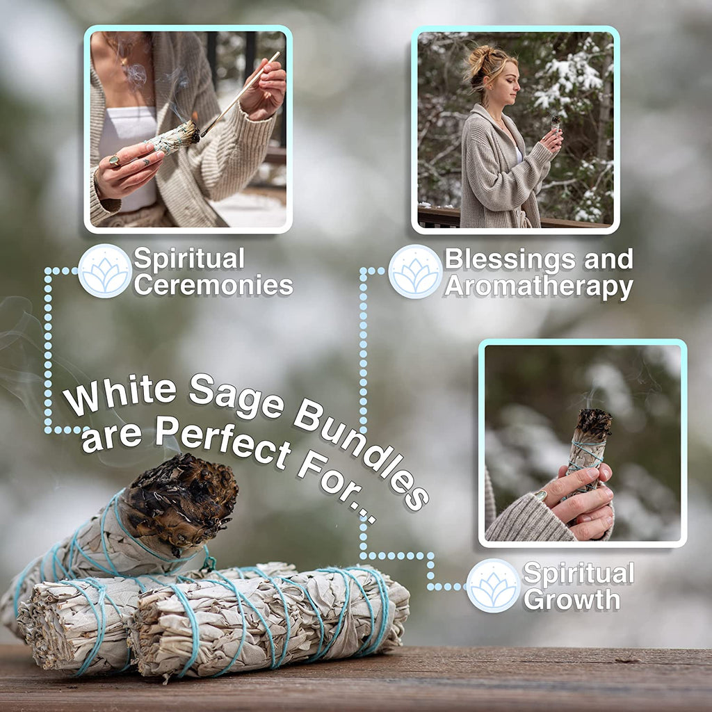 White Sage Smudge Sticks, 12 Pack