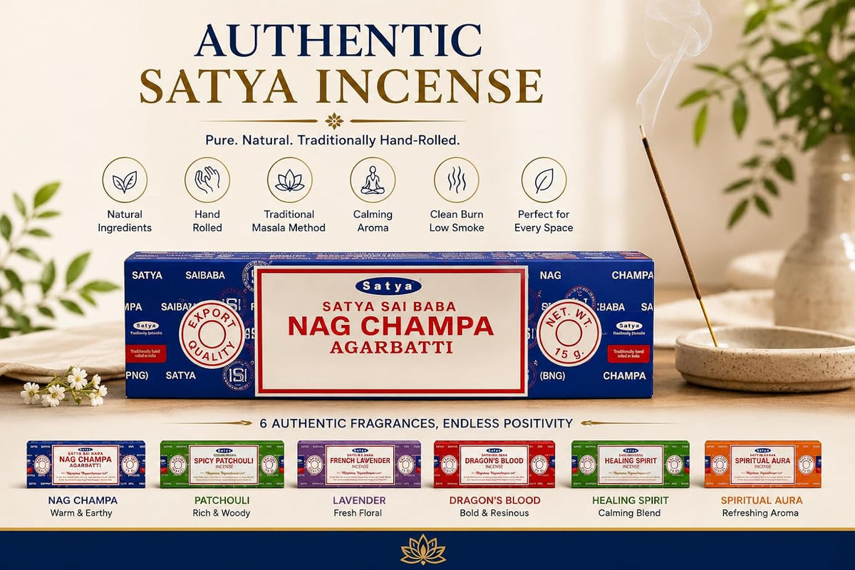 Hand-Rolled Incense Sticks Variety Pack - 6 Scents
