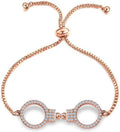 Handcuff Bracelet - Rose Gold, Adjustable