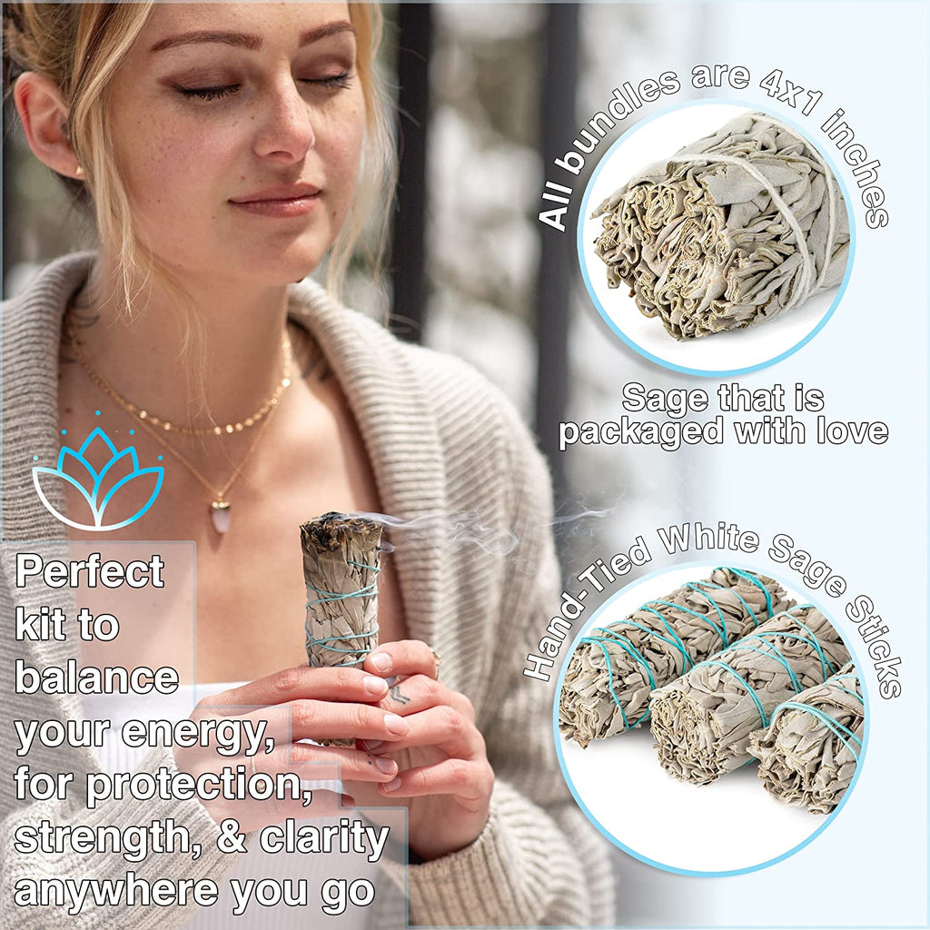 White Sage Smudge Sticks, 12 Pack
