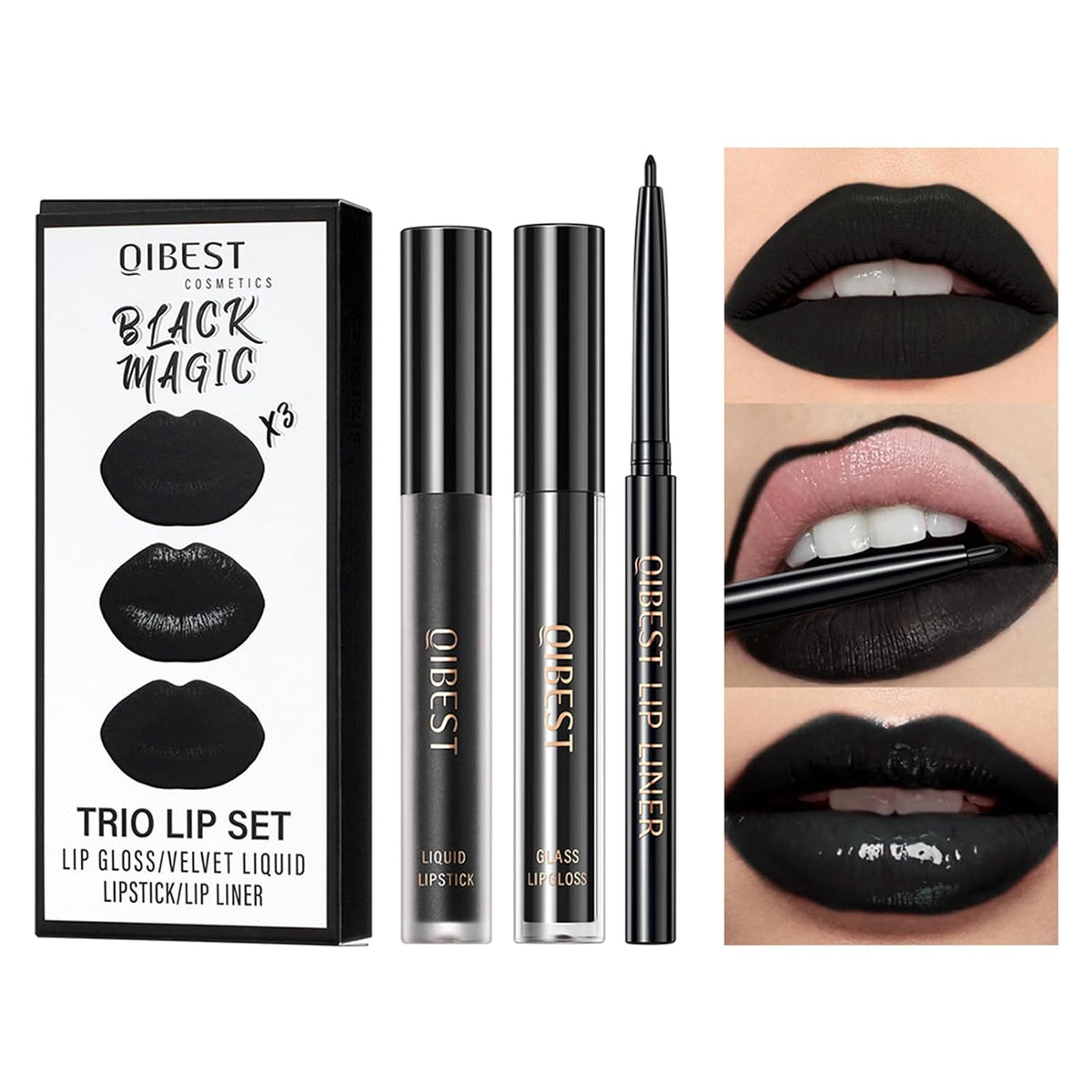 Black Magic 3-In-1 Matte Lip Kit