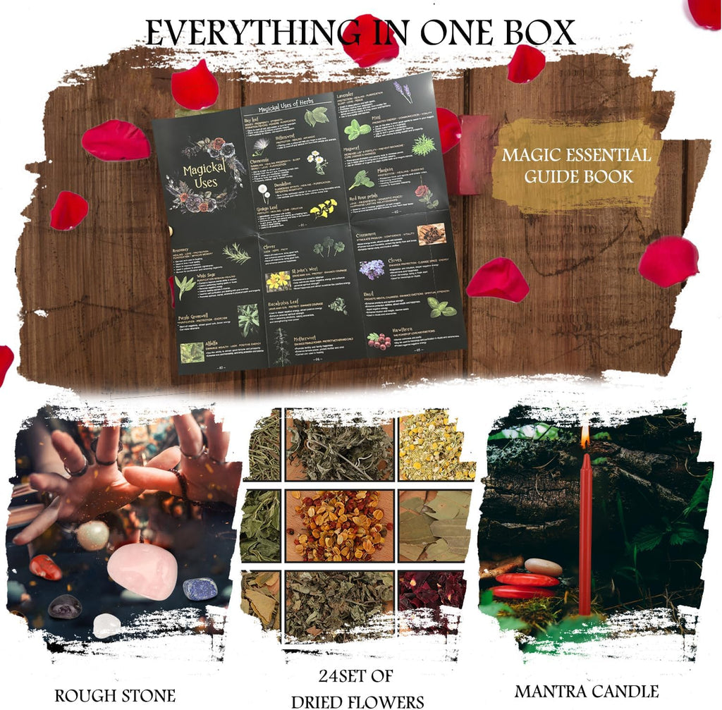 Witchcraft Supplies Kit, 132 Pieces