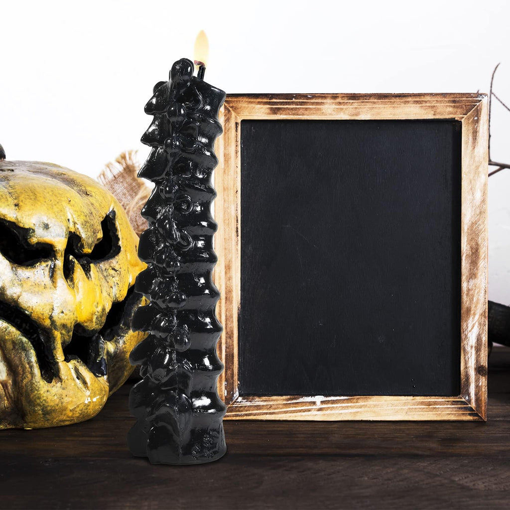 Black Spine Candle - Soy Wax, Cotton Wick