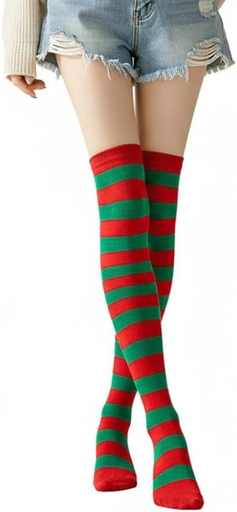 Black Thigh High Halloween Socks
