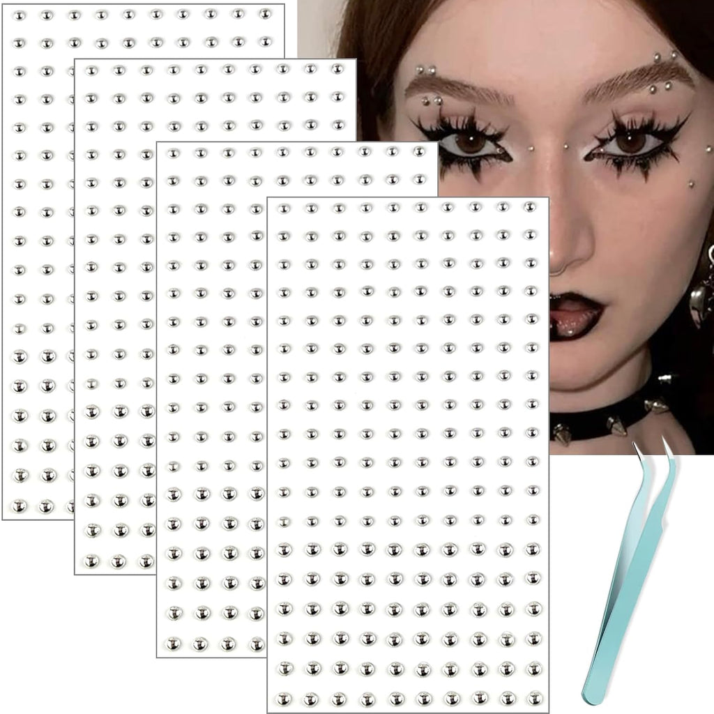 Stick-On Fake Piercing Set - Lip, Nose and Brow