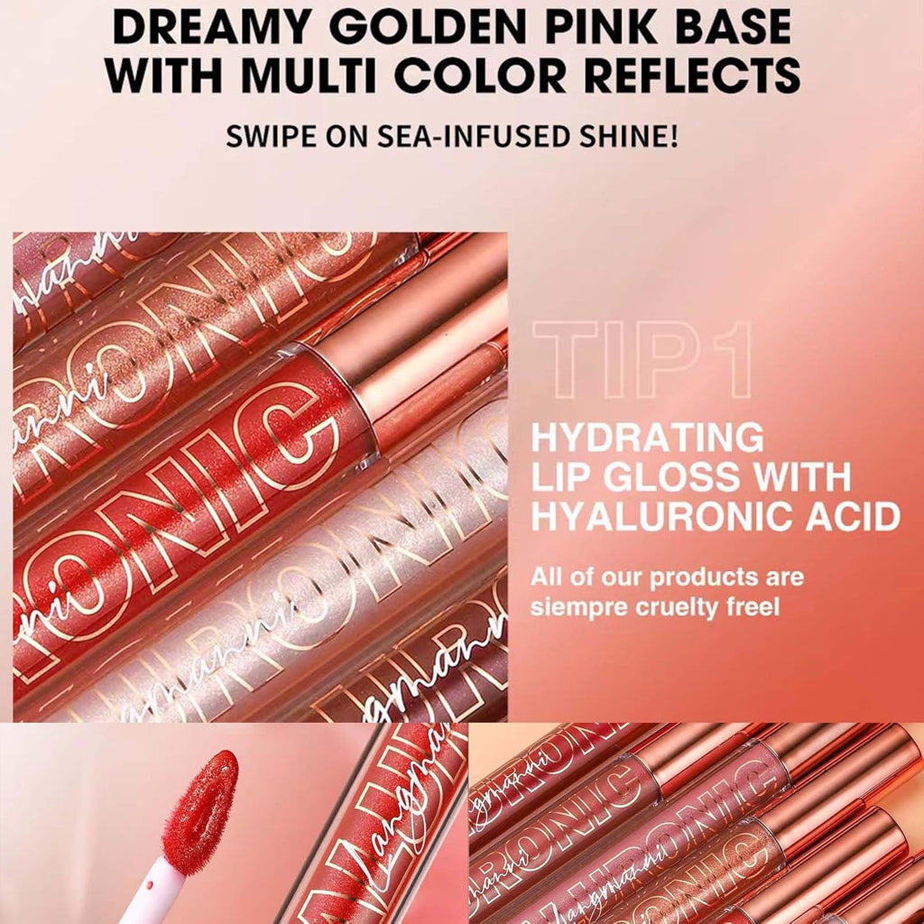 Cherry Red Glitter Lip Gloss and Plumper