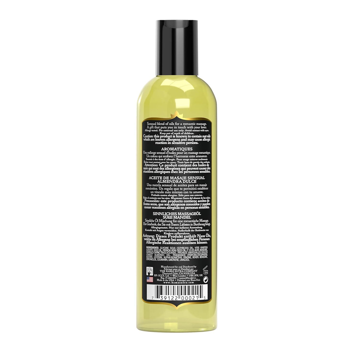 Sweet Almond Sensual Massage Oil, 8 Oz