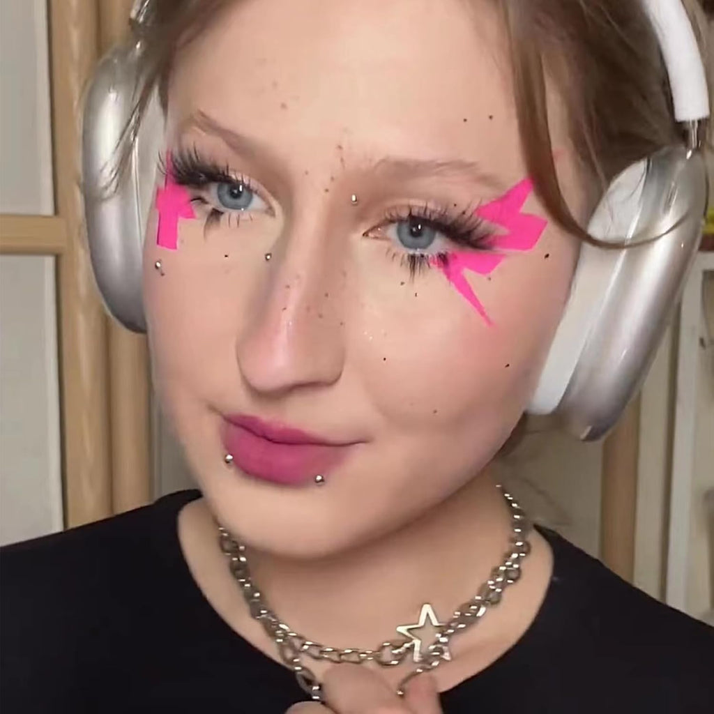 Punk Face Gems Fake Piercing Stickers