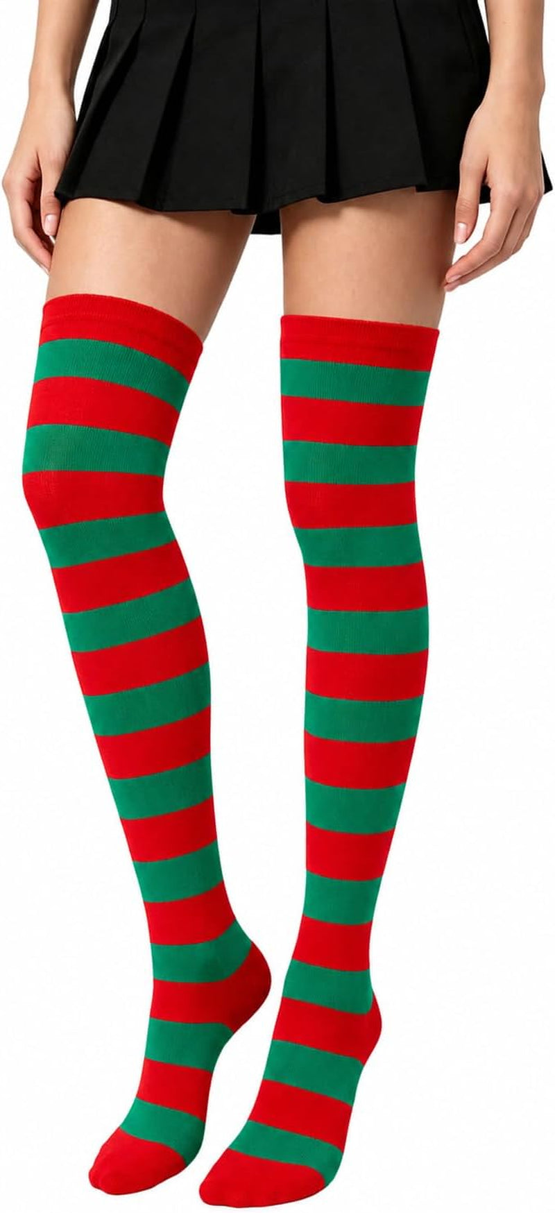 Black Thigh High Halloween Socks