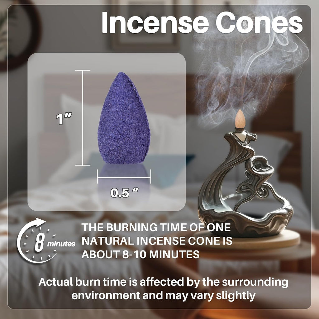 Backflow Incense Cones - 108 Piece Refill Pack