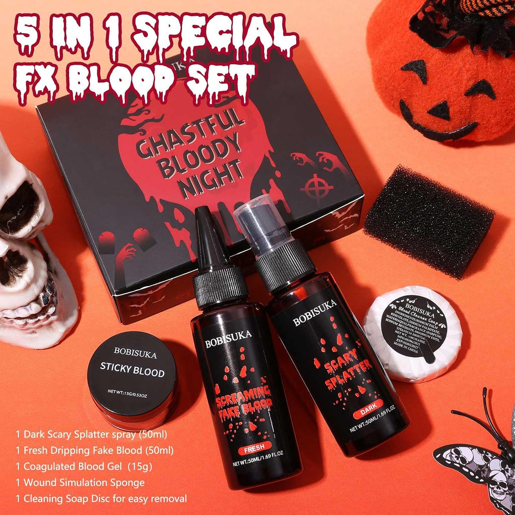 Fake Blood SFX Makeup Kit - 5 Piece