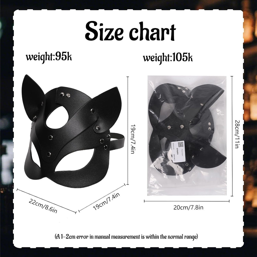 Black Cat Masquerade Mask