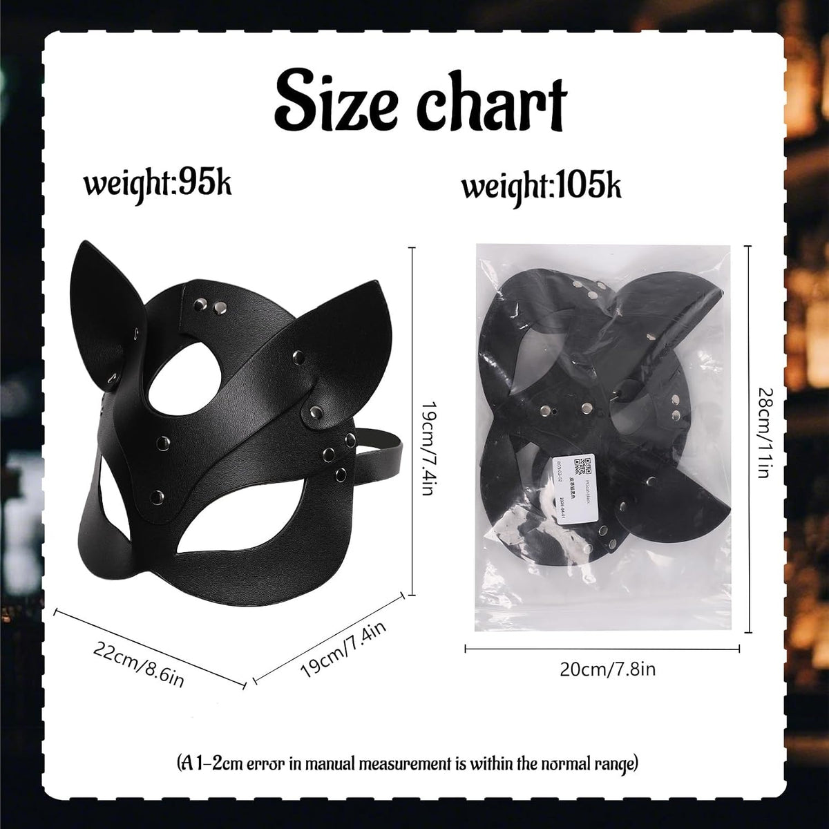 Black Cat Masquerade Mask