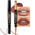 Dark Brown Matte Lipstick and Liner Kit