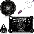 Star Spirit Board & Crystal Pendulum Set - Black Wood