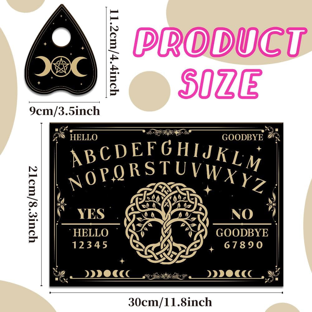 Tree of Life Wooden Spirit Board with Planchette