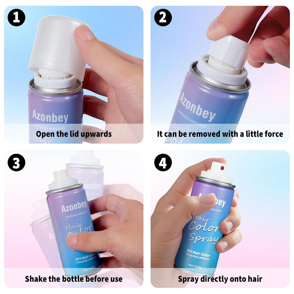 Green Temporary Hair Color Spray