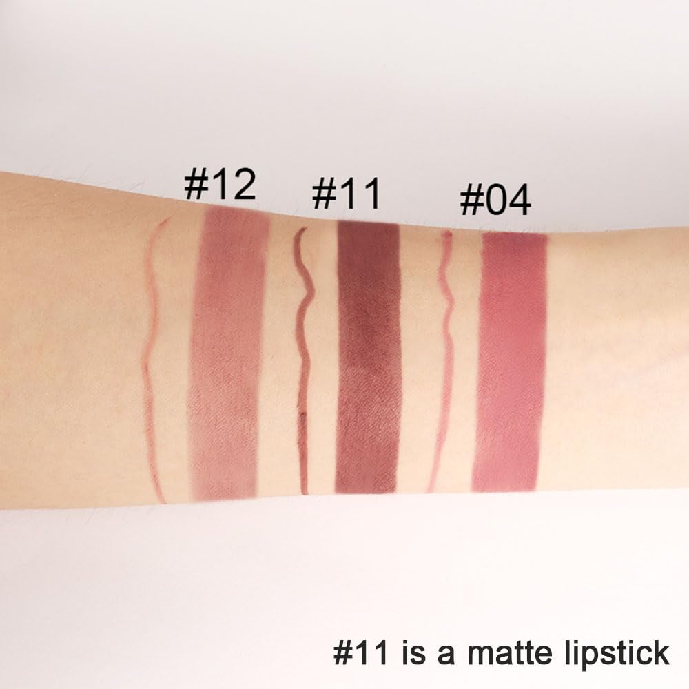Dark Brown Matte Lipstick and Liner Kit