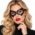 Black Cat Leather Eye Mask