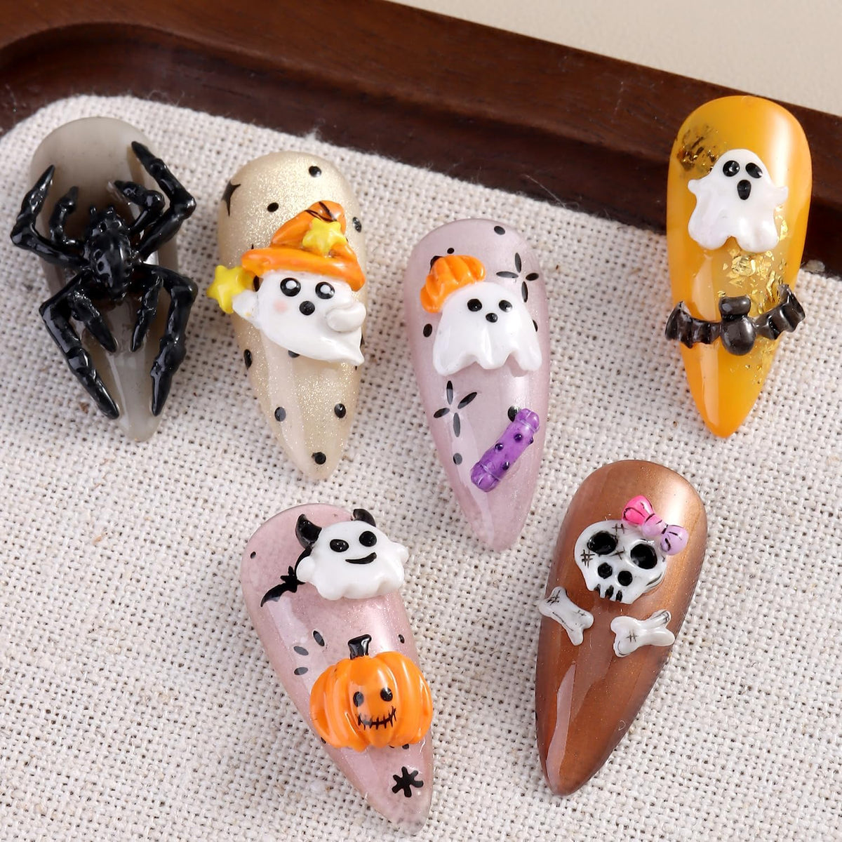 Silicone Nail Art Molds: 3D Bat and Spider