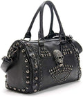 Gothic Skull Rivet Tote Satchel Bag