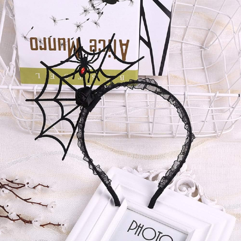 Black Spiderweb Hair Hoop Headband