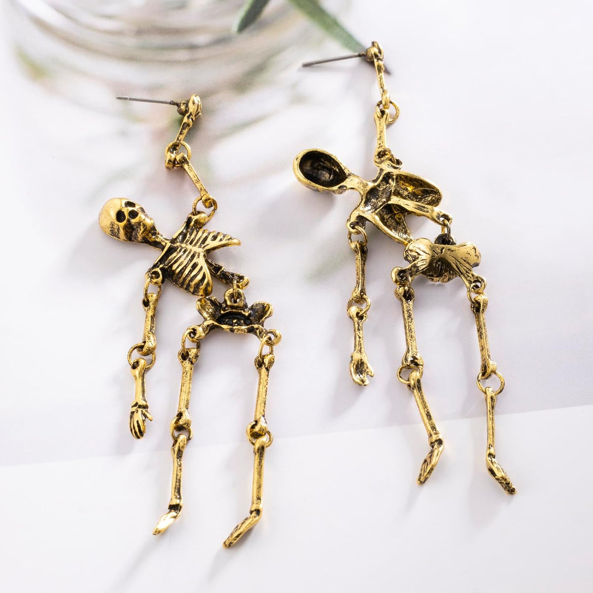 Gothic Punk Skull Earrings