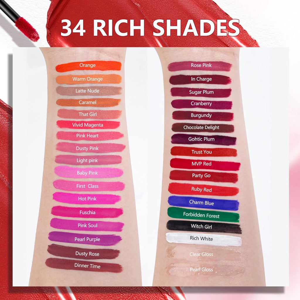 Burgundy Matte Liquid Lipstick - 2 Pack