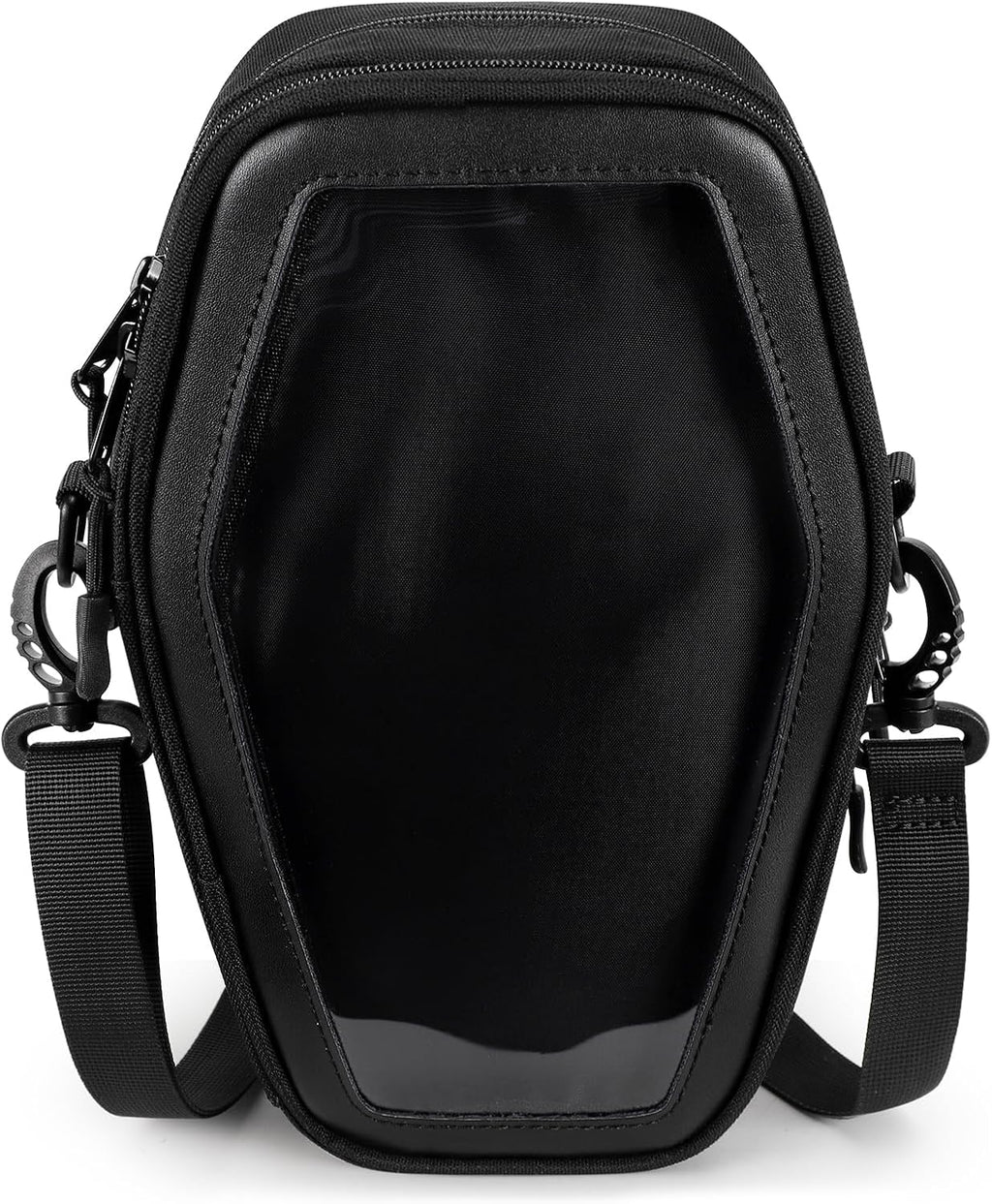Gothic Coffin Crossbody Purse with Insert