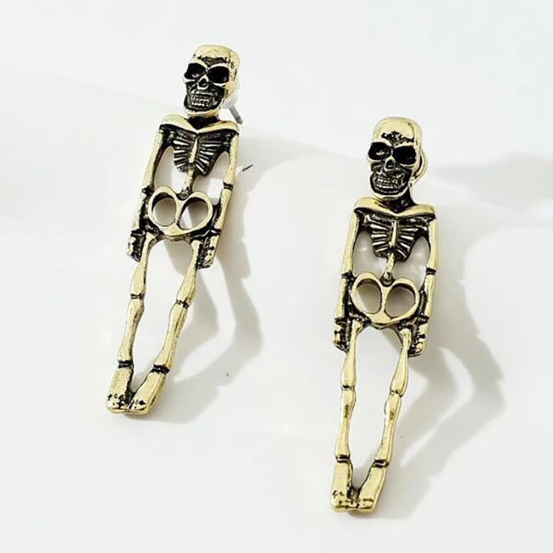 Skull Stud Earrings - Silver