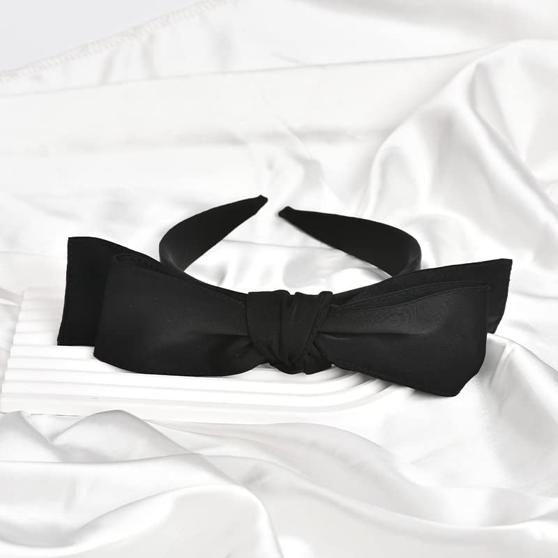 Oversized Black Bowknot Headband
