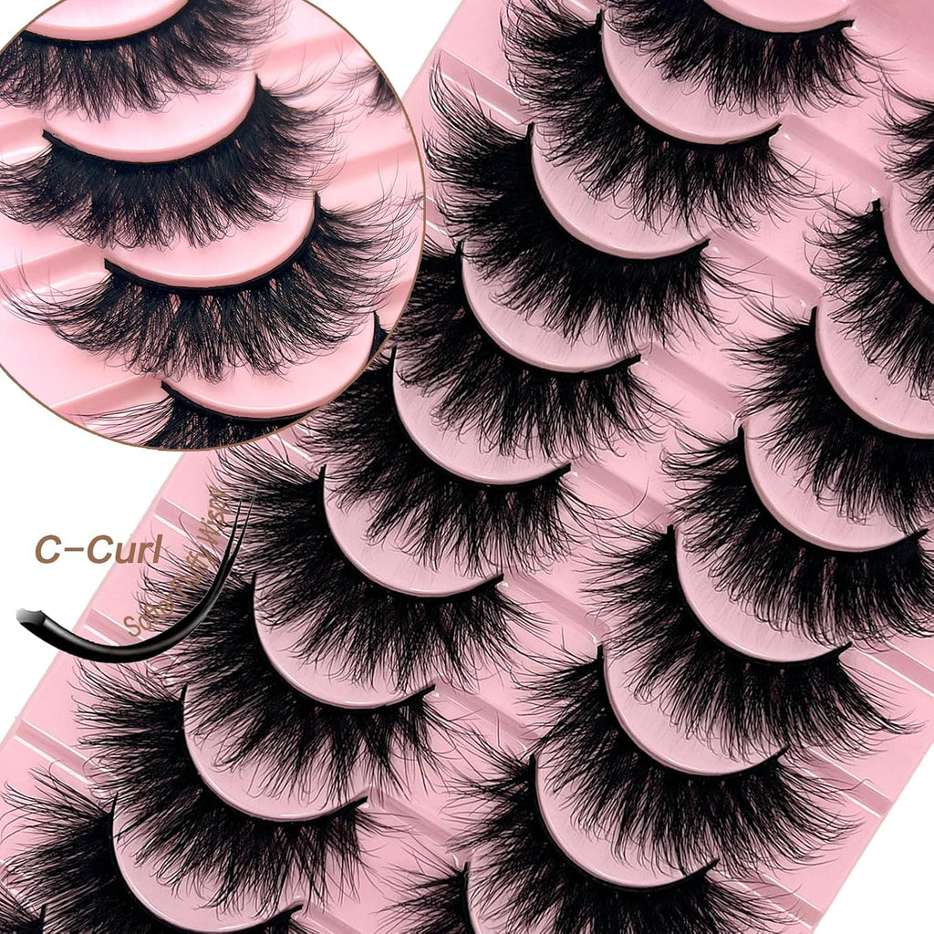 Wispy Cat-Eye Lashes - 10 Pairs