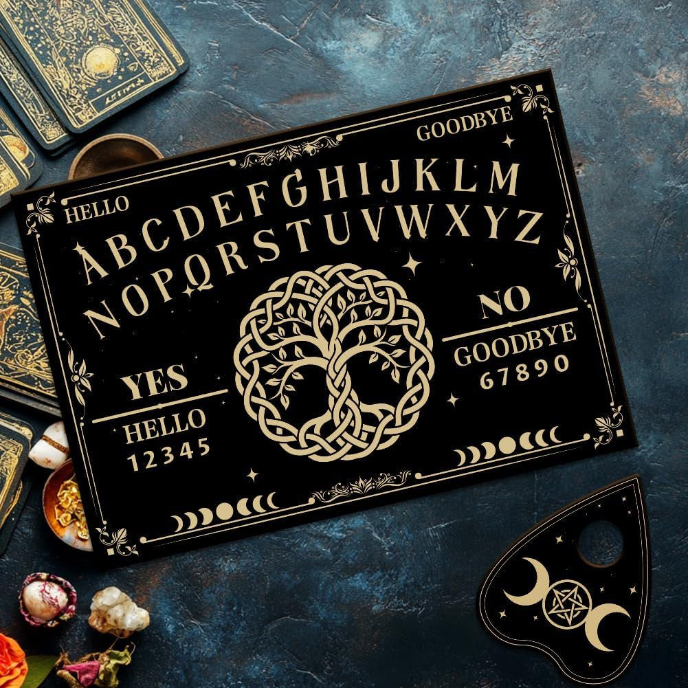 Tree of Life Wooden Spirit Board with Planchette