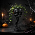 Gothic Skull Planter and Skeleton Vase