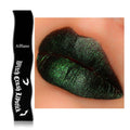 Wicked Green Shimmer Black Matte Lipstick