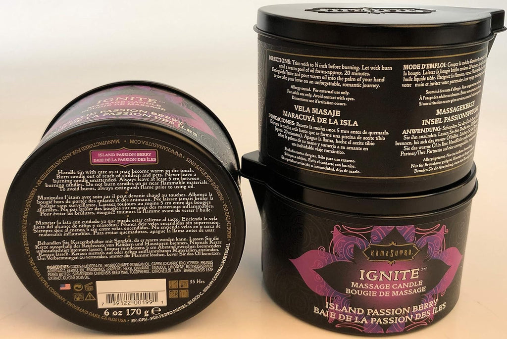 Coconut Oil and Soy Massage Candle That Melts into Warm Massage Oil, 6 Oz