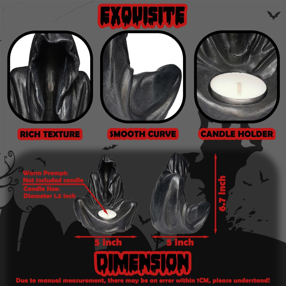 Grim Reaper Candle Holder