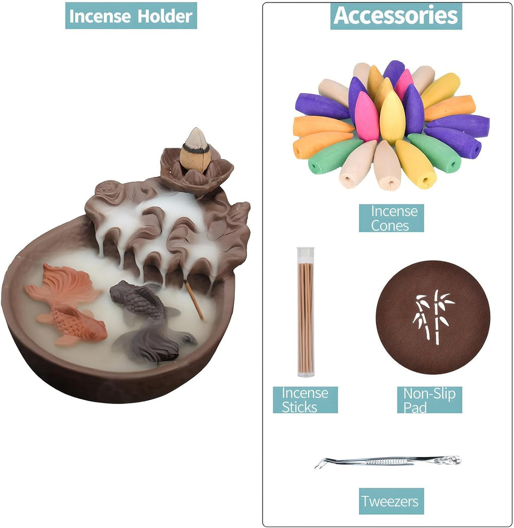 Purple Clay Backflow Incense Burner
