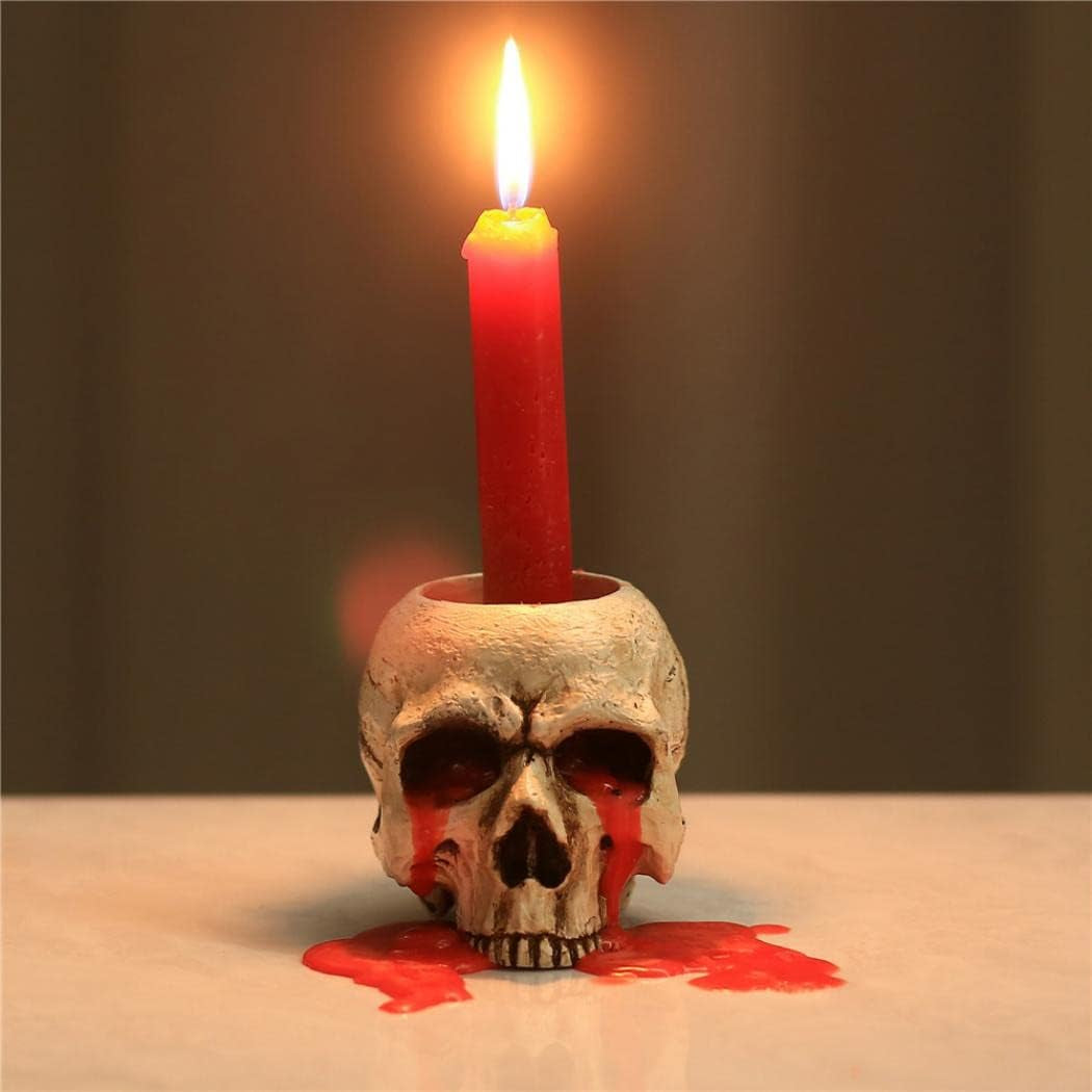 Mini Skull Resin Tea Light Holder