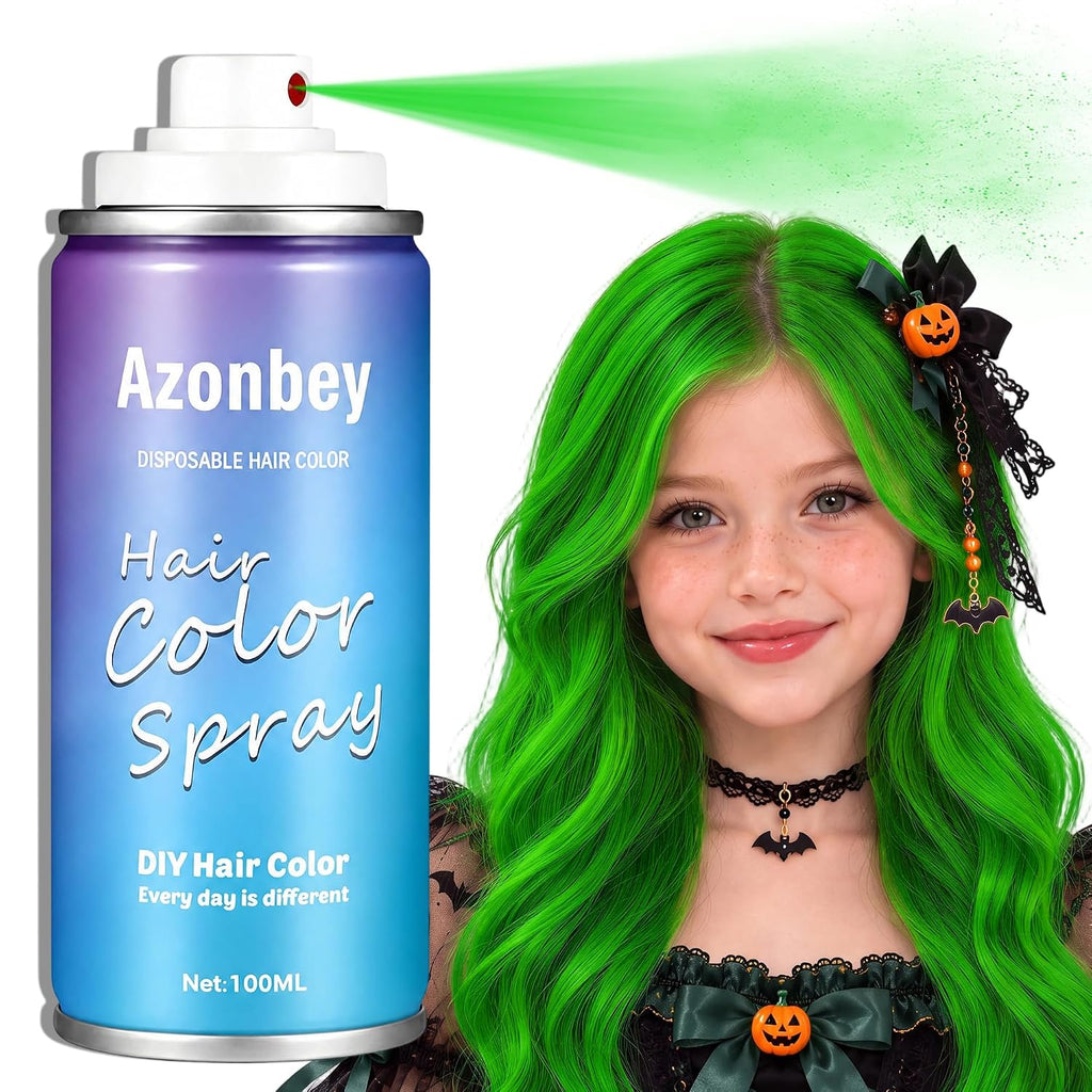 Green Temporary Hair Color Spray