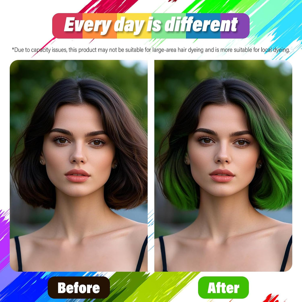 Green Temporary Hair Color Spray