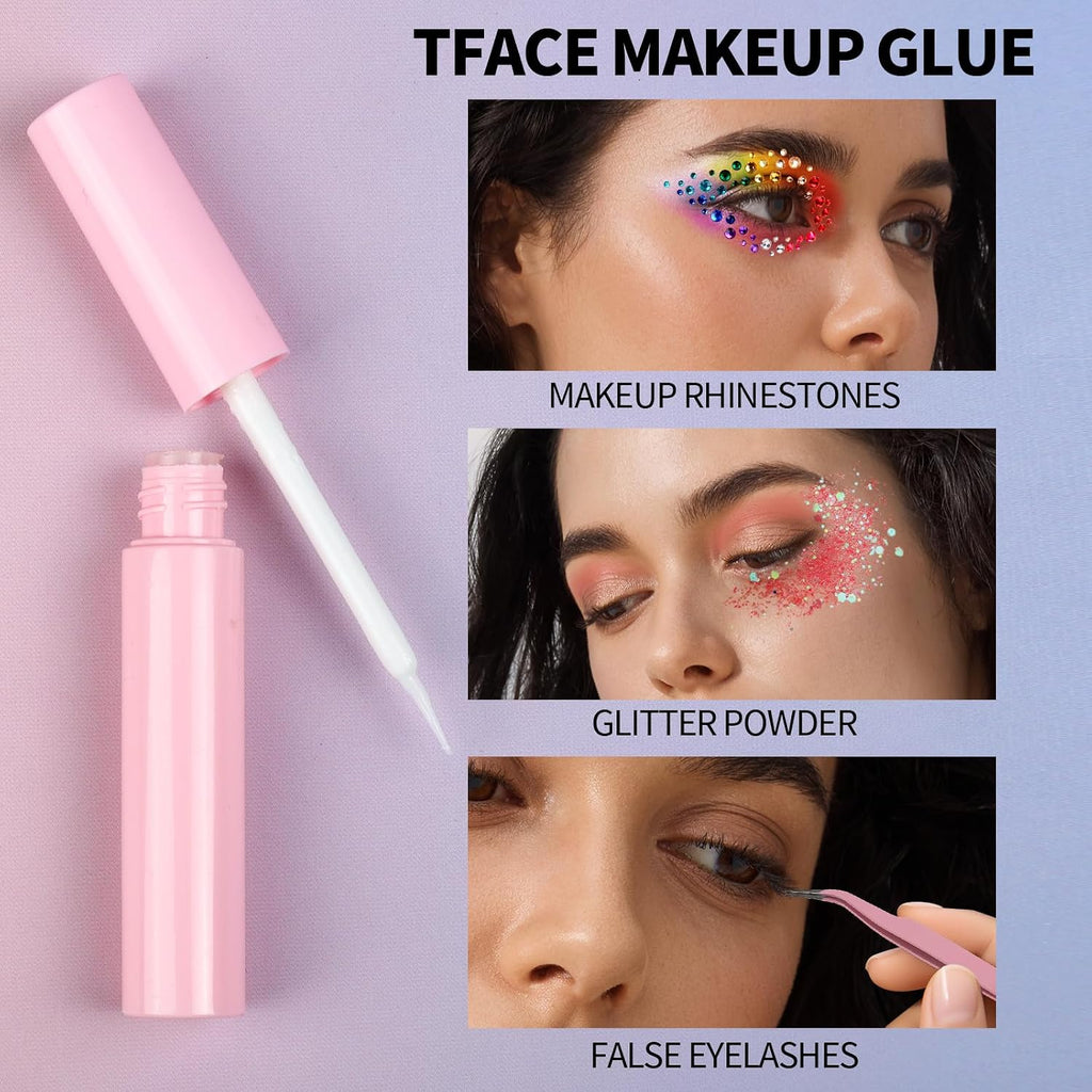Face Rhinestone Gems Kit with Glue